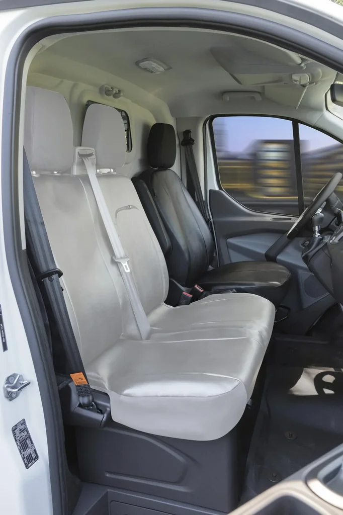 Passform Sitzbezüge Ford Transit für Einzelsitz vorne aus Kunstleder ab BJ 05/2014 - heute