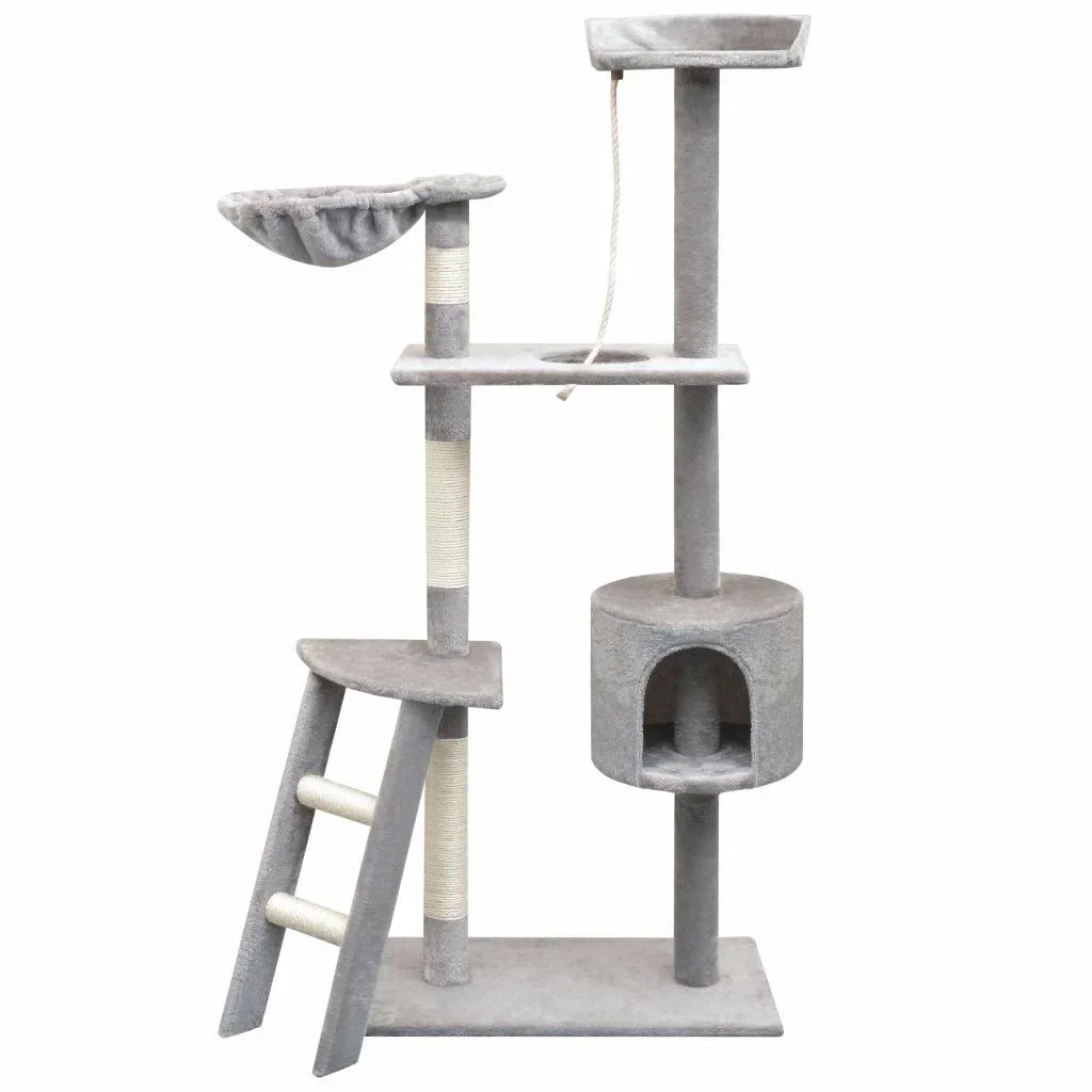 Sisal-Kratzbaum Kratzbaum 150 cm grau