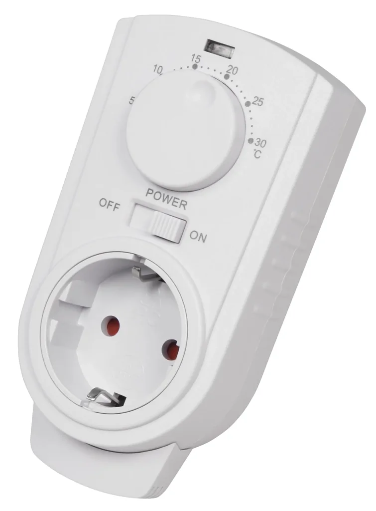Steckdosen-Thermostat 5-30°C, 3500W