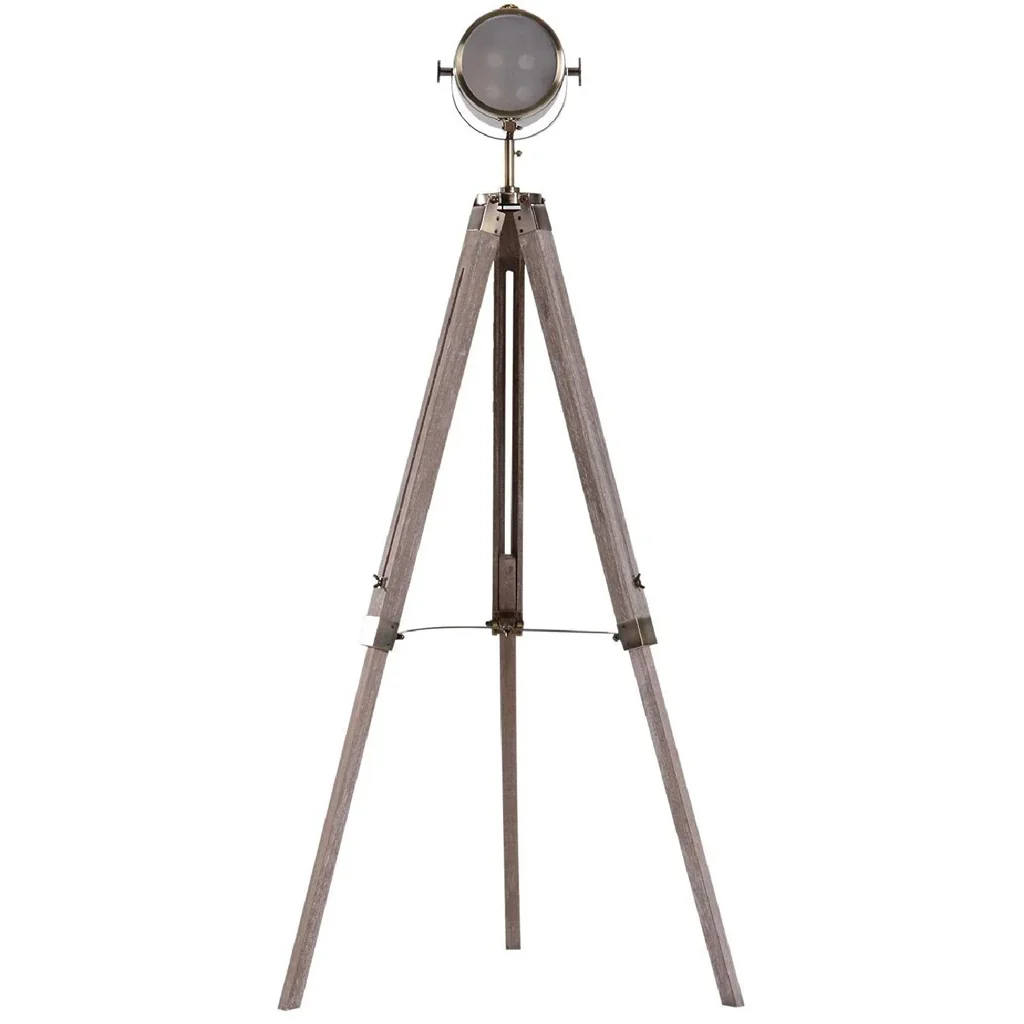 Stehlampe Dreibein 100-140cm E14 Bronze