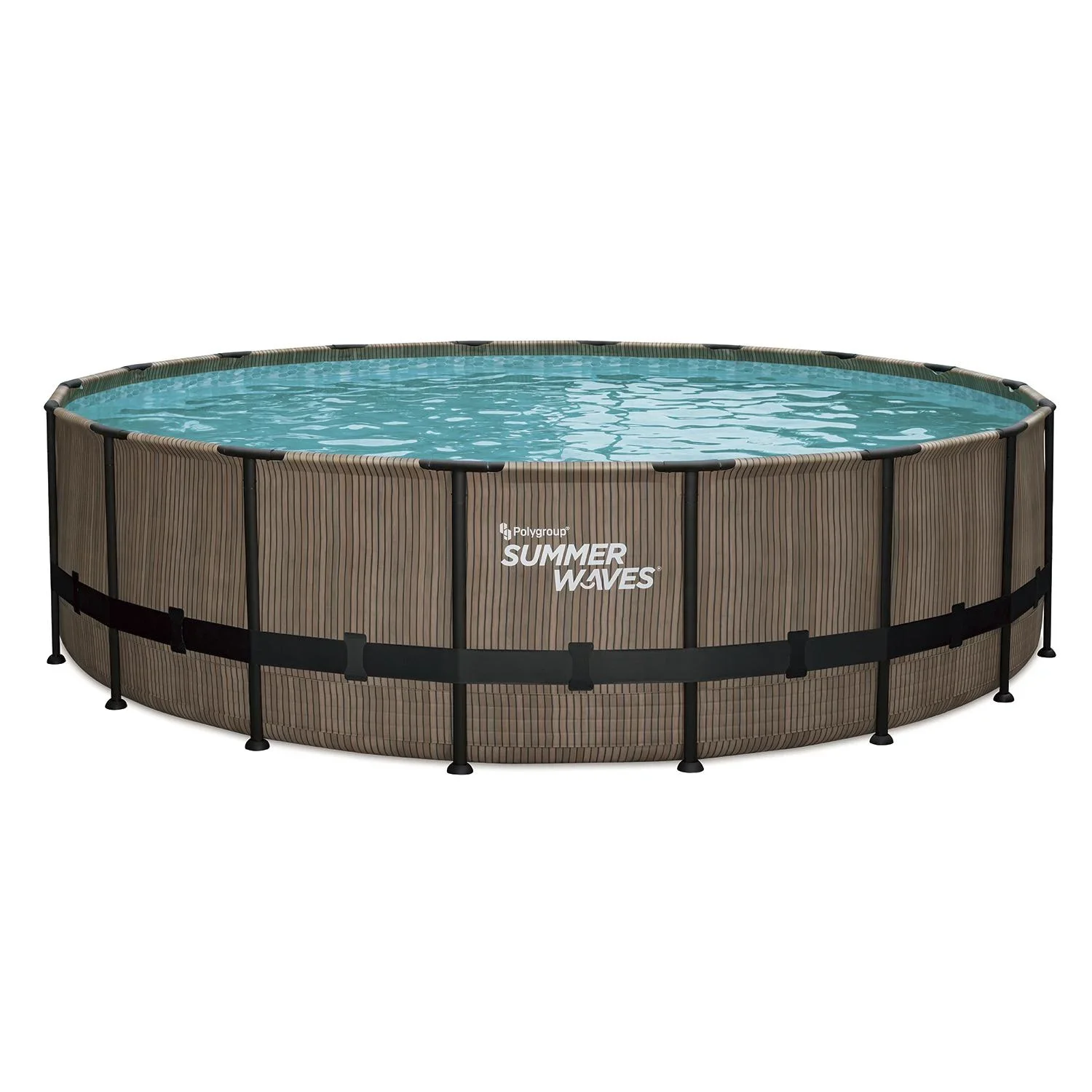 Summer Waves Elite Frame Pool Ø549 x 132 cm Stein grau