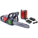 Akkukettensägen-Set 40 V (5,0 Ah Li-Ion-Akku + Standard-Ladegerät)