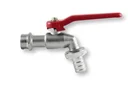 Kugelauslaufhahn 1/2", Gewindegröße 3/4" am Ausgang