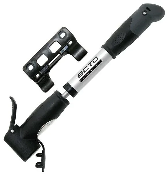 Doppelkopf Mini Pumpe mit Manometer