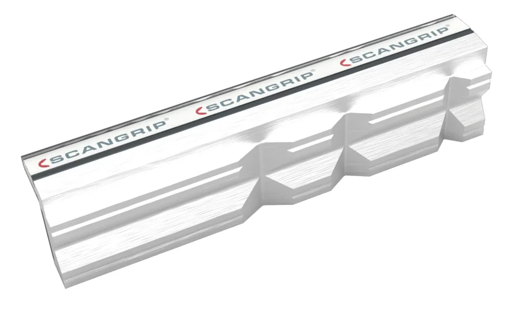 Alu-Prismen-Magnet-Schraubstockbacken 100 mm