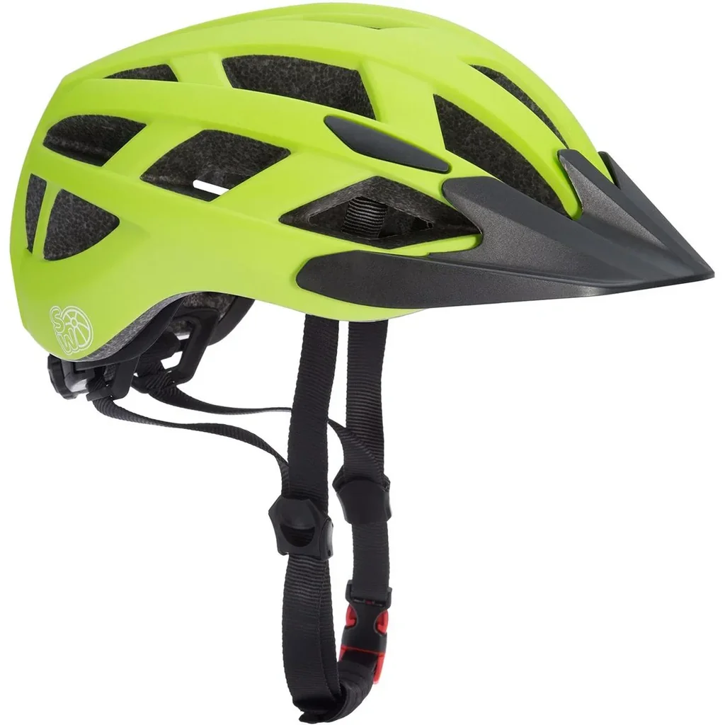 Kinderhelm grün-schwarz Größe S