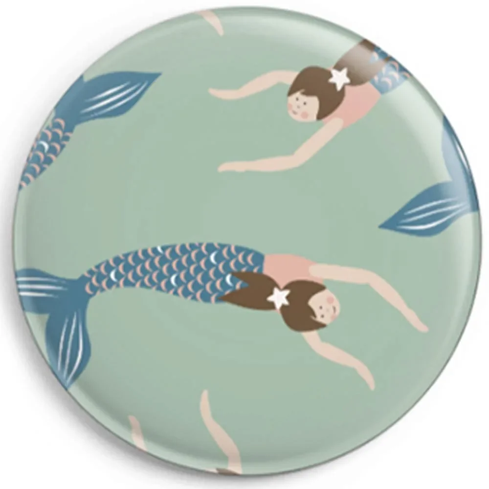 Ava & Yves Kinder Button / Anstecker Meeerjungfrau