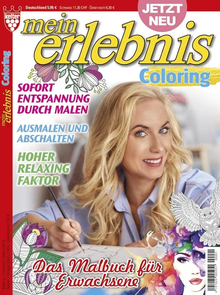 Malbuch für Erwachsene, 2er-Set