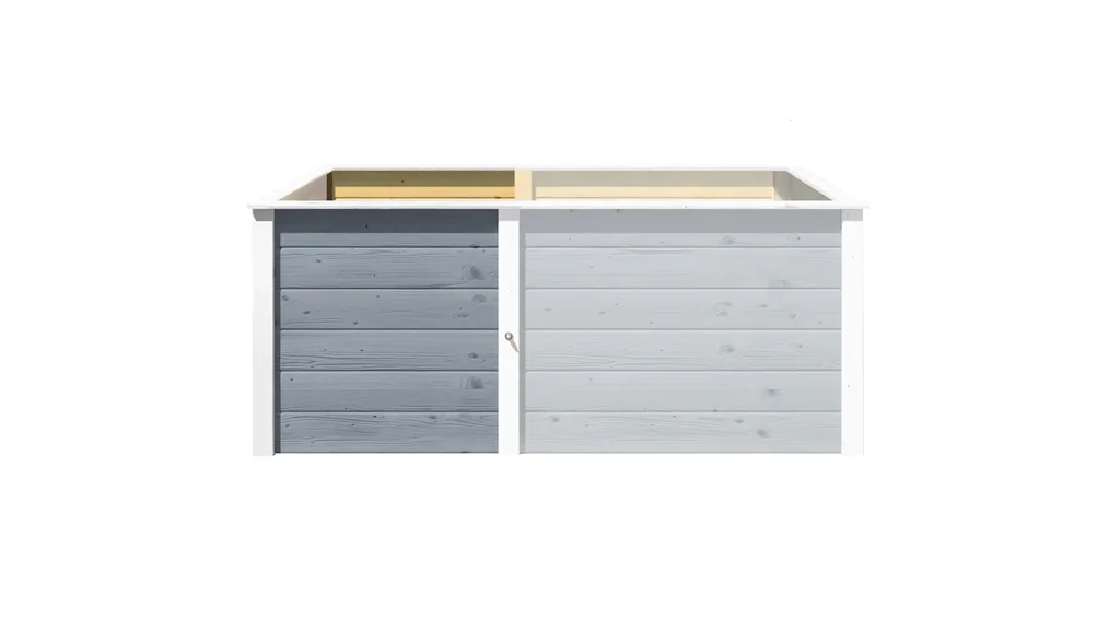 Ergänzungssatz Hochbeet Modular, Wandstärke 21 mm, grau, 67 cm