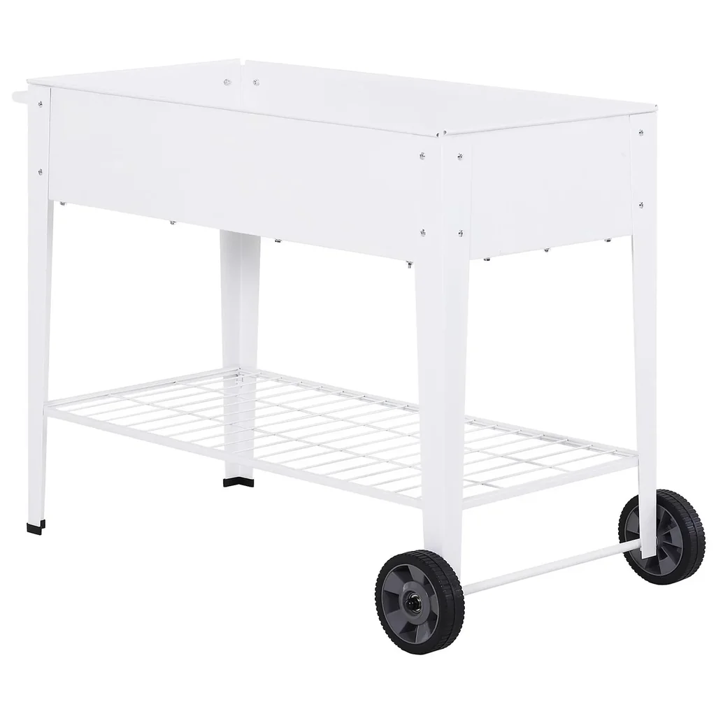 Mobiler Pflanzenwagen mit Stauraum