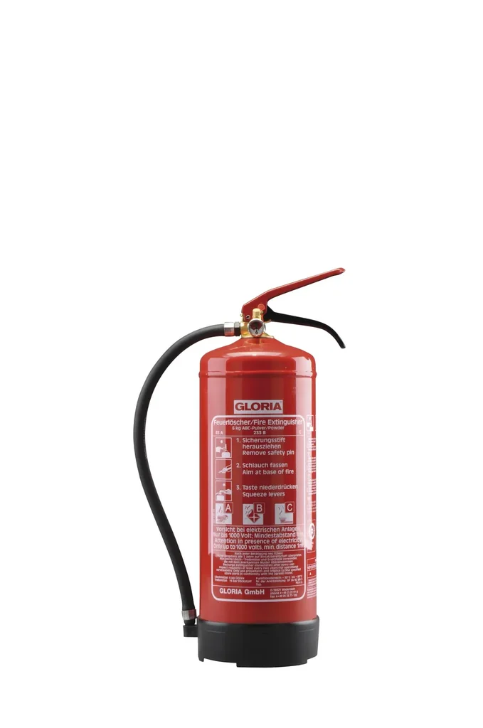 Feuerlöscher PD 6 GA, 6kg, 34A, 233B,C, Pulver, Manometer, frostsicher