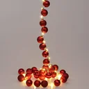 Weihnachtsbeleuchtung Kugeln 40-LED - Rot - 2m