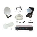 SAT Camping Set mit Rec. DSR4100plus im Koffer, Easyfind LNB, Saugfuß- und Masthalter