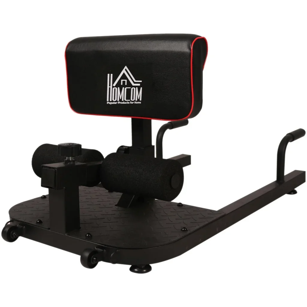 Kniebeugentrainer Beintrainer 3 in 1 Trainer verstellbar rollbar bis 120 kg Schwarz
