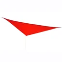 Sonnensegel Sonnendach Dreieck Sonnenschutz HDPE (Rot, 4x4x4m)