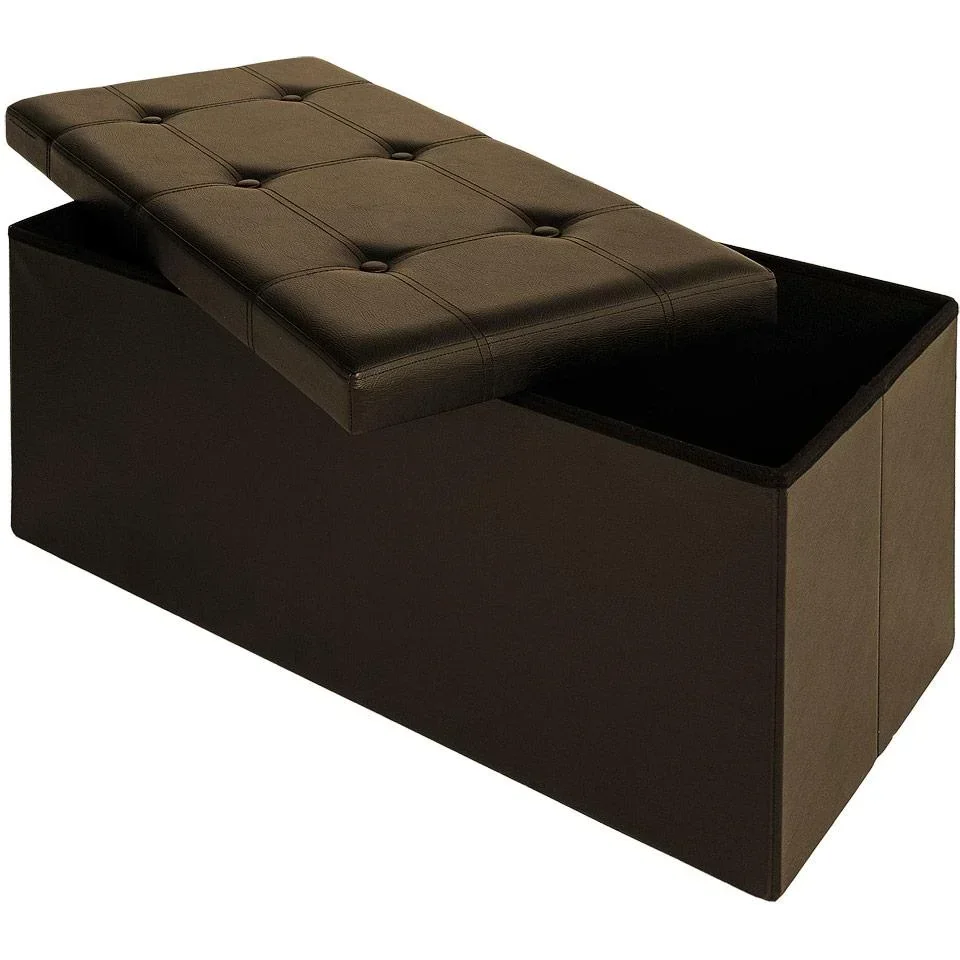 Klappbare Bank/Sitzhocker MDF 80x40x40 cm braun