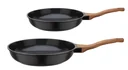 Bratpfannen-Set "Natural Fit", 100% recyceltes Aluminium, 24 + 28 cm