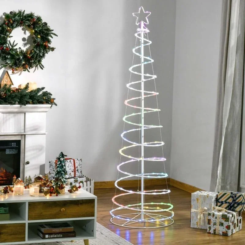 LED Spiralbaum Weihnachtsbaum mit 135 Mini-Lichtern Christbaum Lichterbaum
