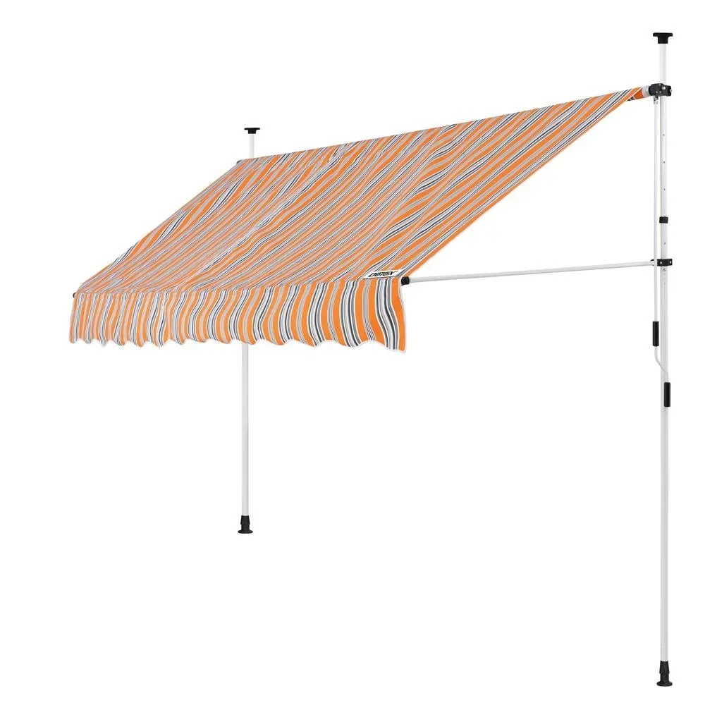 Klemmmarkise gelb/blau 300cm