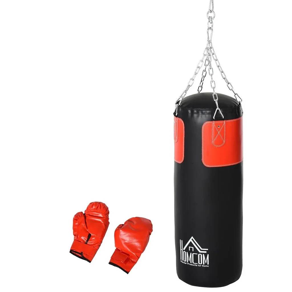Boxsack mit Boxhandschuhen