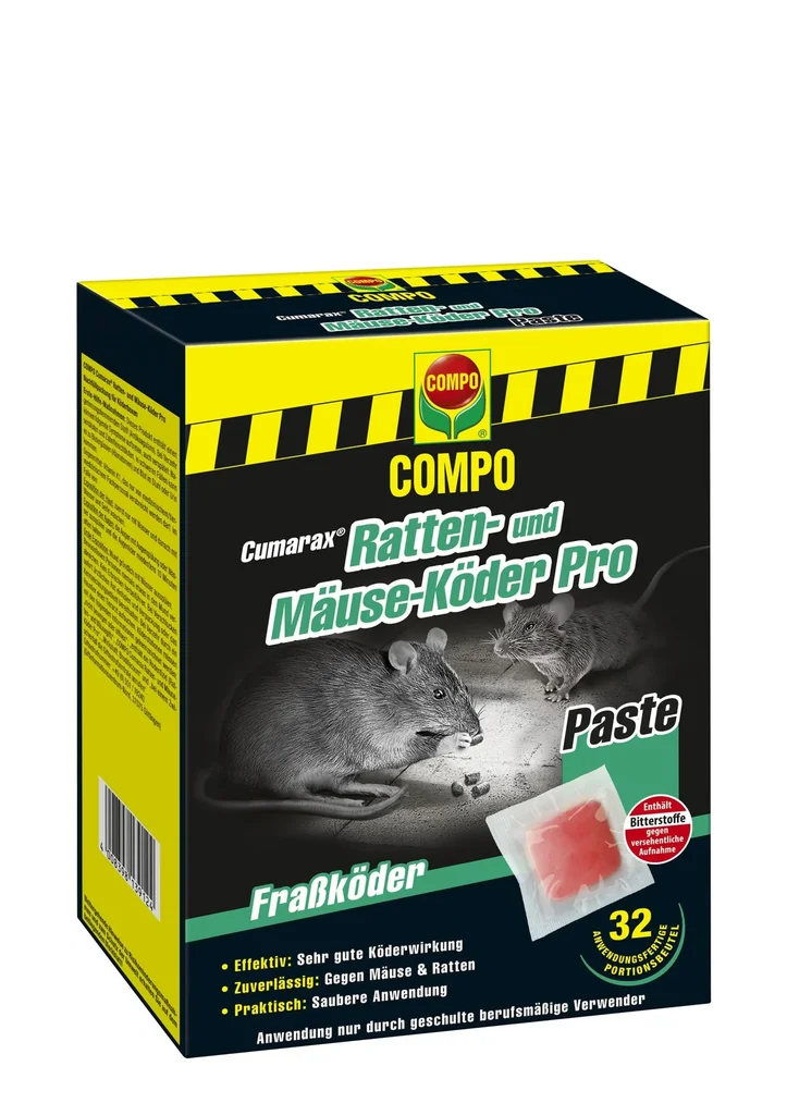 Ratten- und Mäuseköder "Cumarax Pro" - 480 g