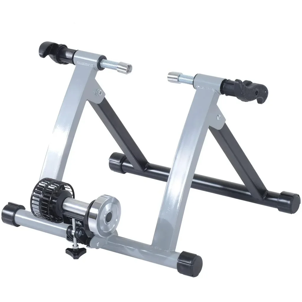 Heimtrainer mit Luftwiderstandsbremse silber/schwarz