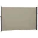 Seitenmarkise, Sicht- und Sonnenschutz, Seitenrollo, Polyester, Beige, 3 x 1,8 m