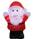 Weihnachtsmann LED Figur - mit Batterien - 14x9x18Cm