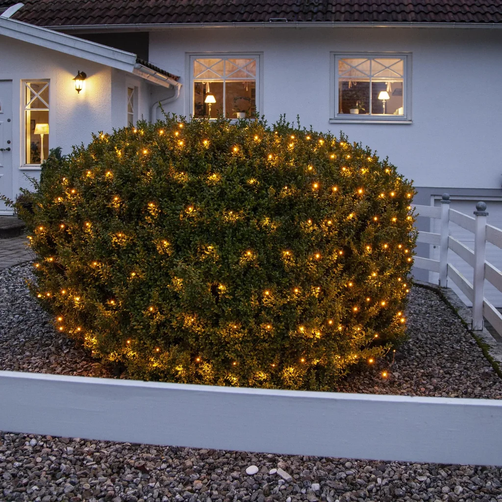 LED Lichternetz 2x2 Meter, 160 warmweiße LEDs