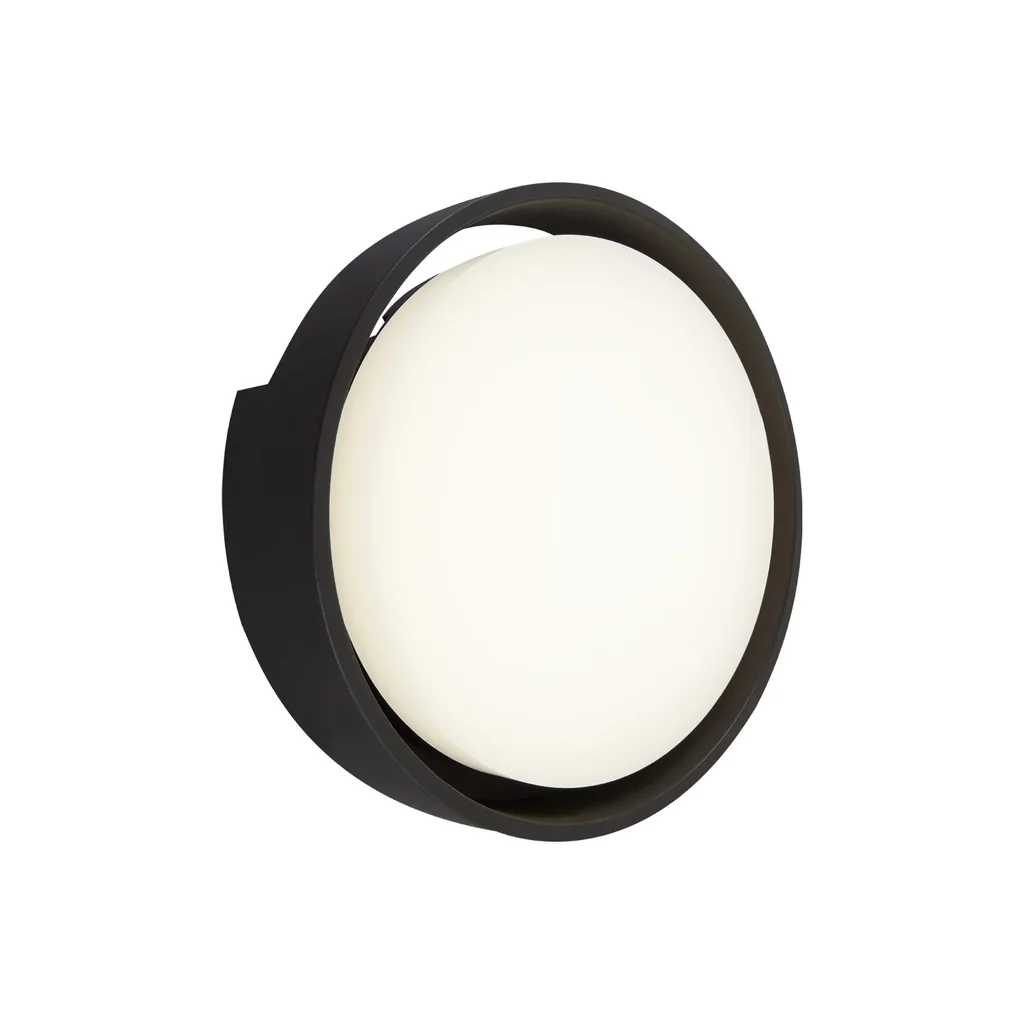 GENUA LED Außenwandleuchte, schwarz, IP44, 18 Watt, 1.500 lm, 4.000 K