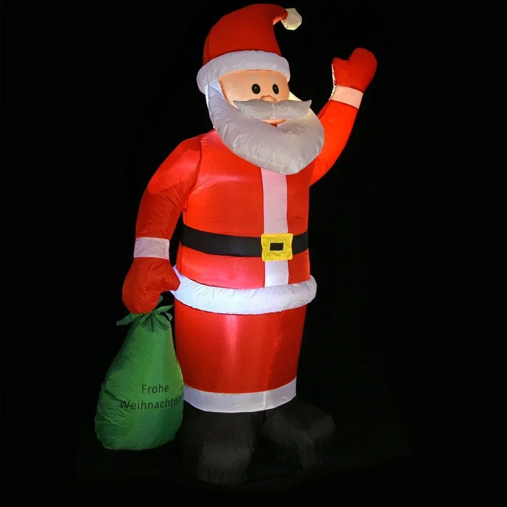 Aufblasbarer Weihnachtsmann mit Beleuchtung