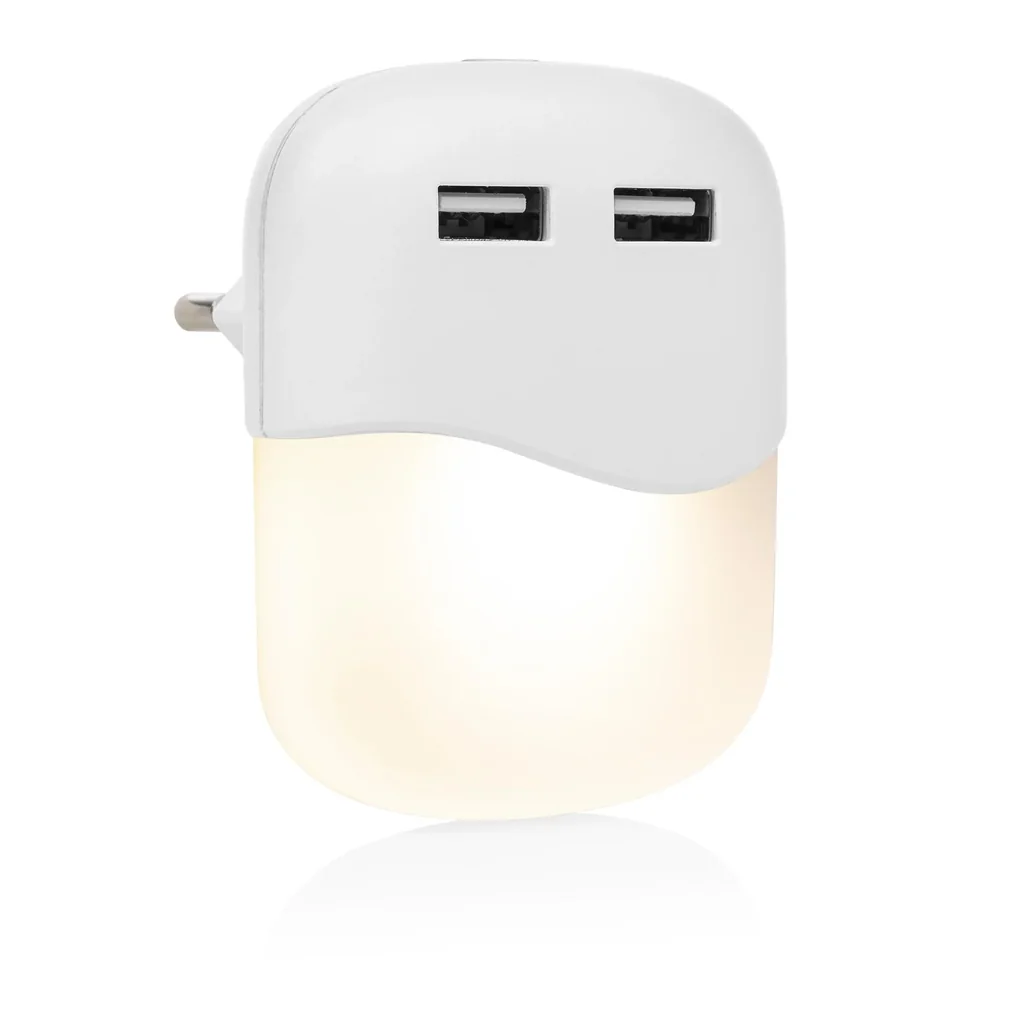 LED Nachtlicht mit 2 USB Anschlüssen