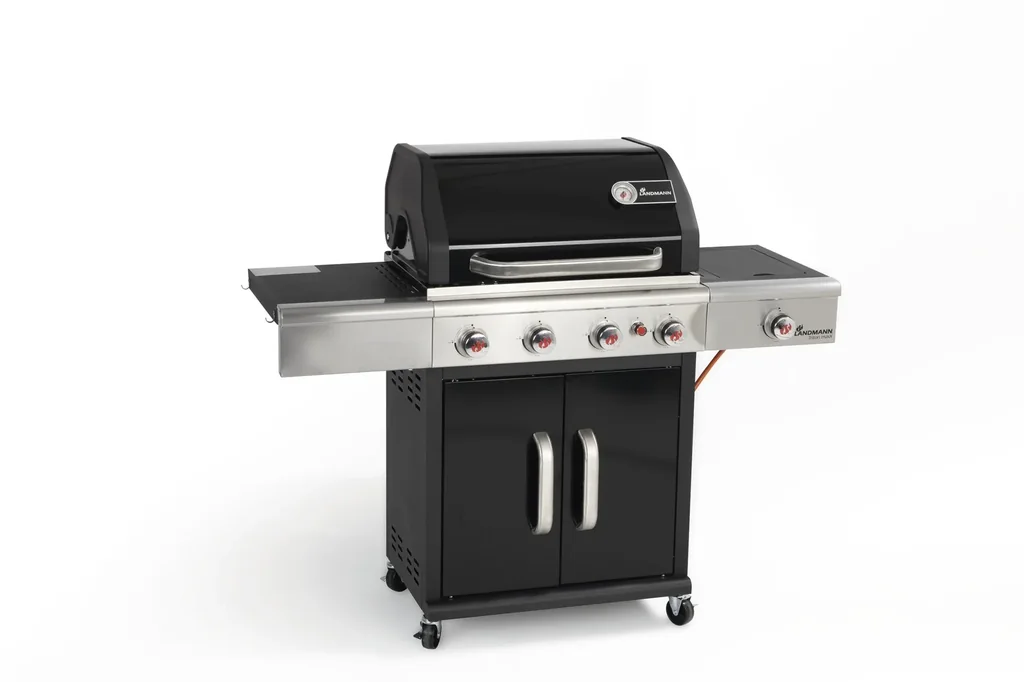 Gas- & Holzkohlegrill, Triton 4.1 coaL, 4 einstellbare Brenner