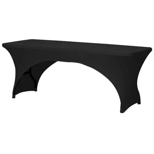 Schutzhülle für rechteckigen Tisch - Stretch - 75 x 180 x 74 cm - Schwarz