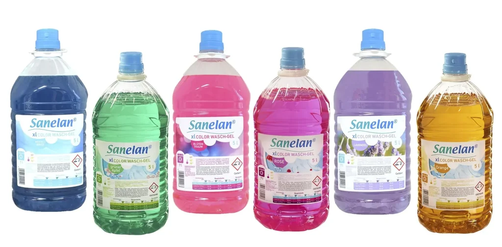 Waschgel Orange, 5 l inklusive Dosierbecher und Auslaufhahn