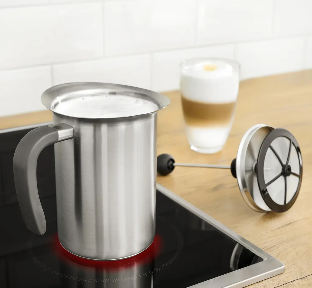 Milchaufschäumer mit Thermo-Kapselboden, 1000 ml, Edelstahl
