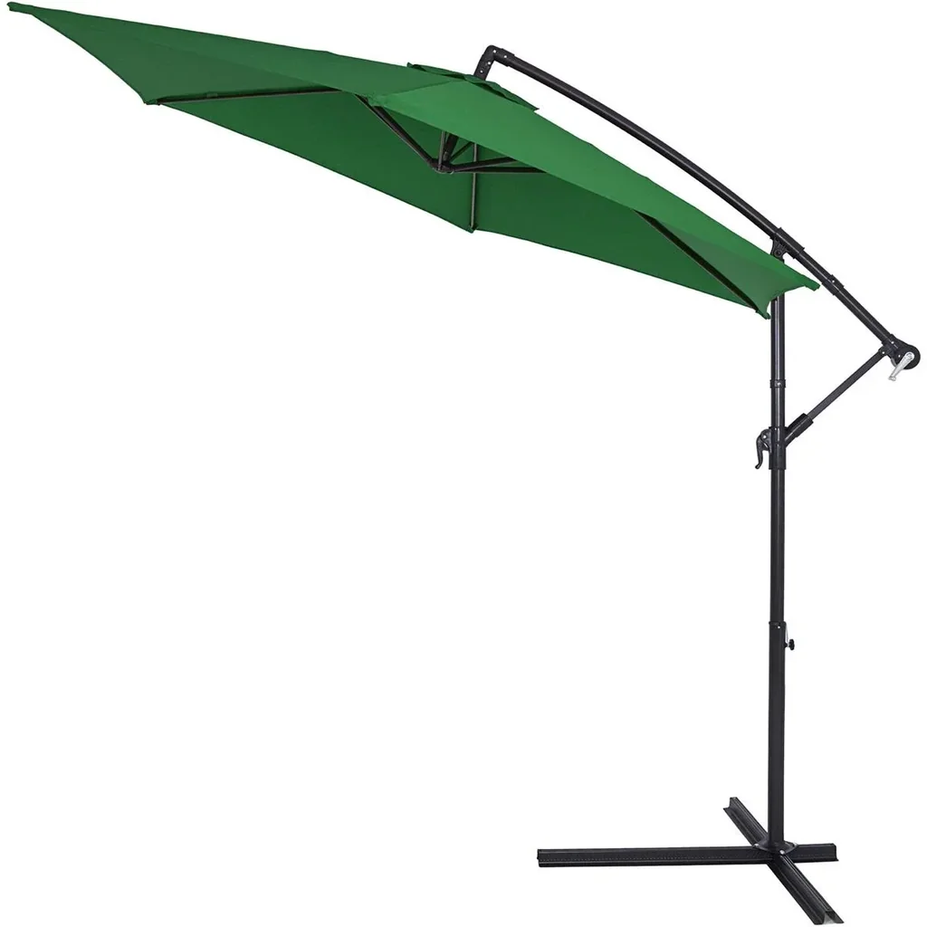 Sonnenschirm Aluminium Ø 300cm grün mit UV-Schutz 40+
