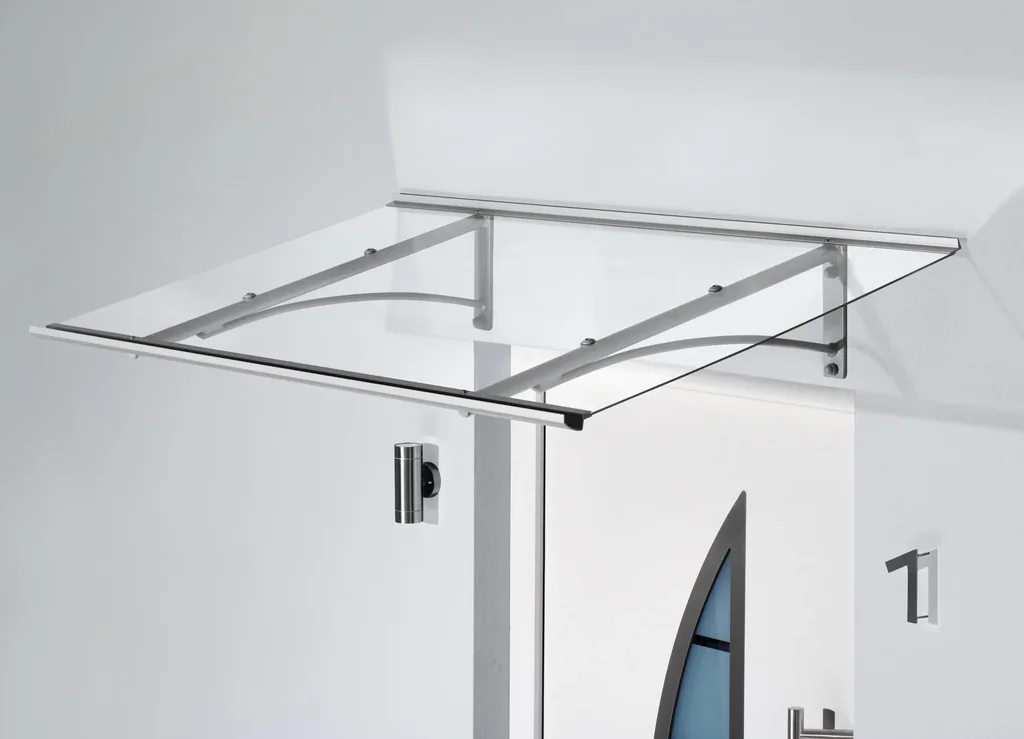 Pultvordach Typ PT gerade, 1600 x 900 x 270 mm, Edelstahl