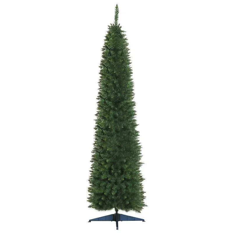 Weihnachtsbaum Tannenbaum mit Kunststoffständer 499 Spitzen PVC Grün Ø60 x 210 cm