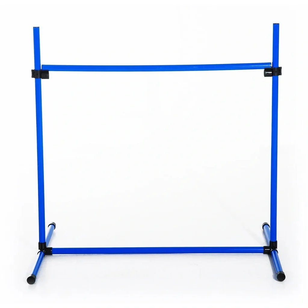 Agility Hürdenset Slalom Stangen Hunde Training 4 x Hürden Set Blau