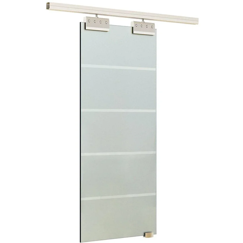 Glasschiebetür mit Handgriff