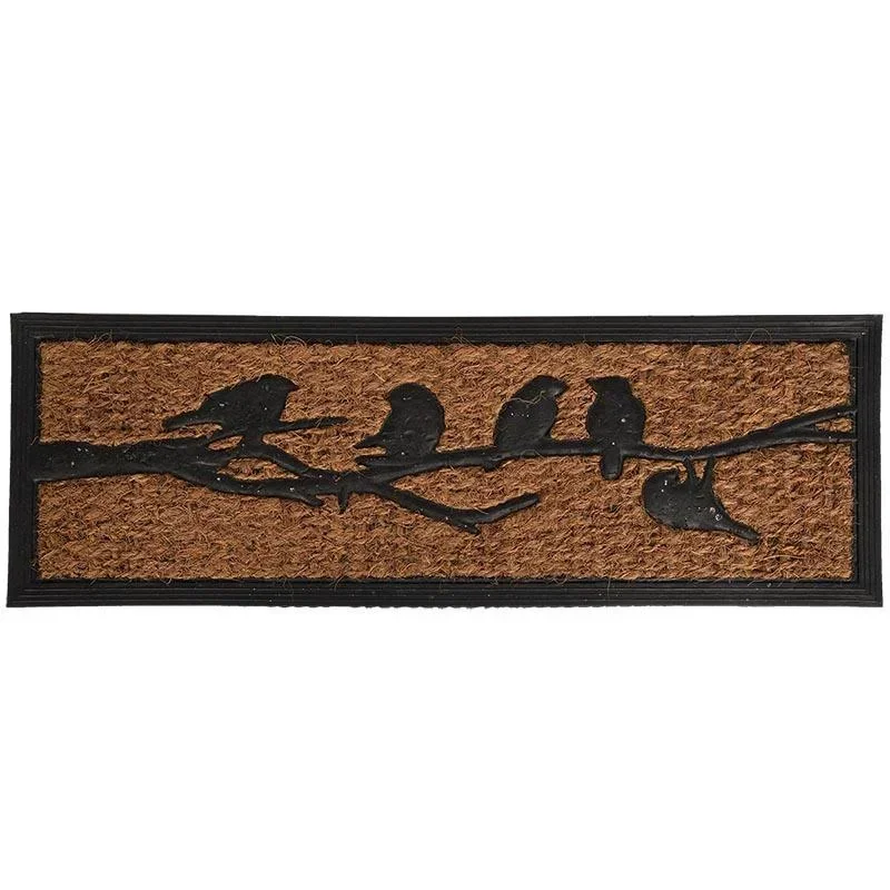 Türmatte Gummi/Kokos Vögel auf Ast, 75 x 25 x 0,9 cm