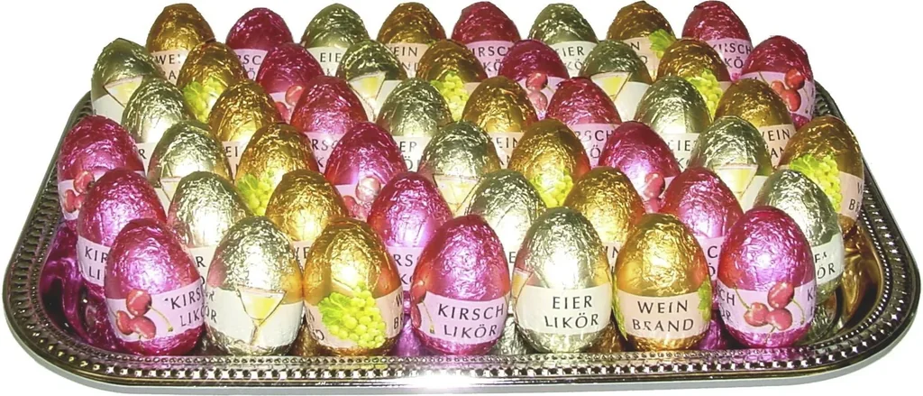 Alkohol-Eier-Sortiment, 40 Stück