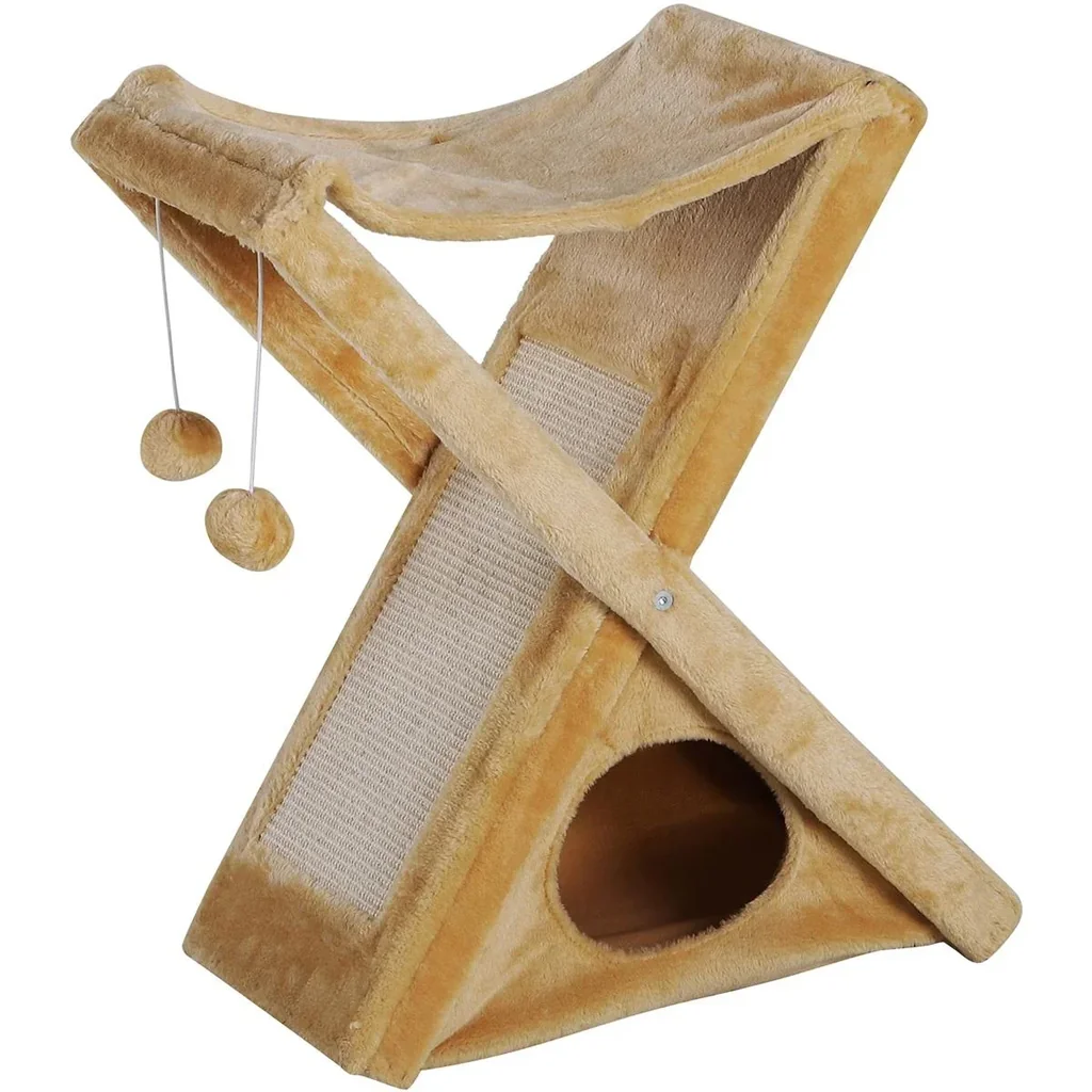 Katzenturm mit Höhle und Hängematte