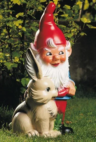 Zwerg mit Hase 30 cm