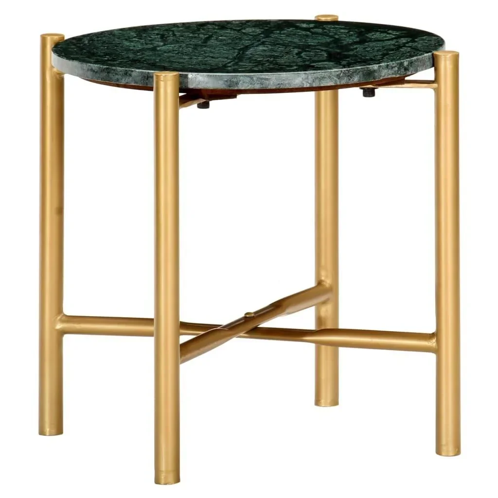 Couchtisch 40x40x40 cm echter Stein mit Marmorstruktur grün