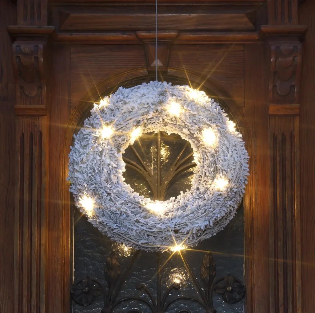 Weihnachtskranz mit LED