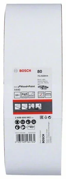 Schleifband-Set, X440 75 x 533 mm, 10 Stück
