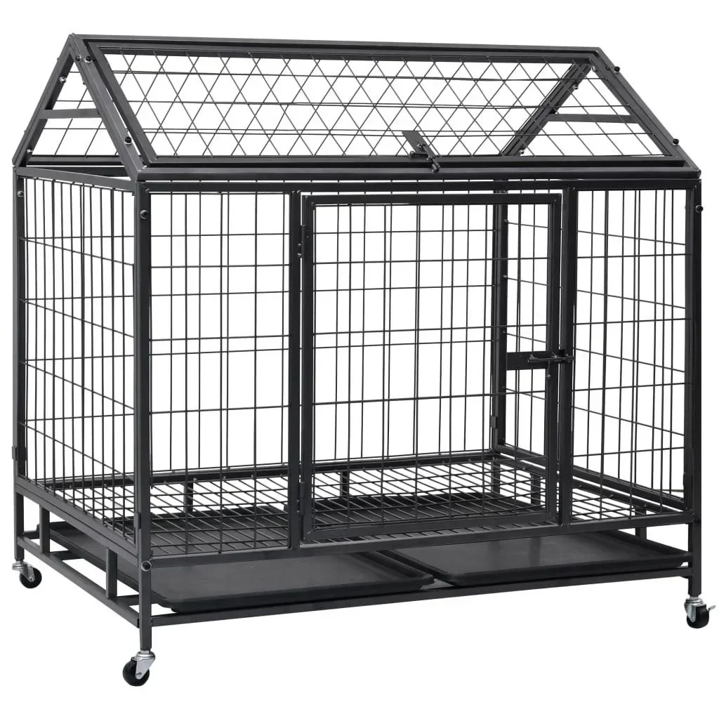 Hundebank mit Rädern robust 98x