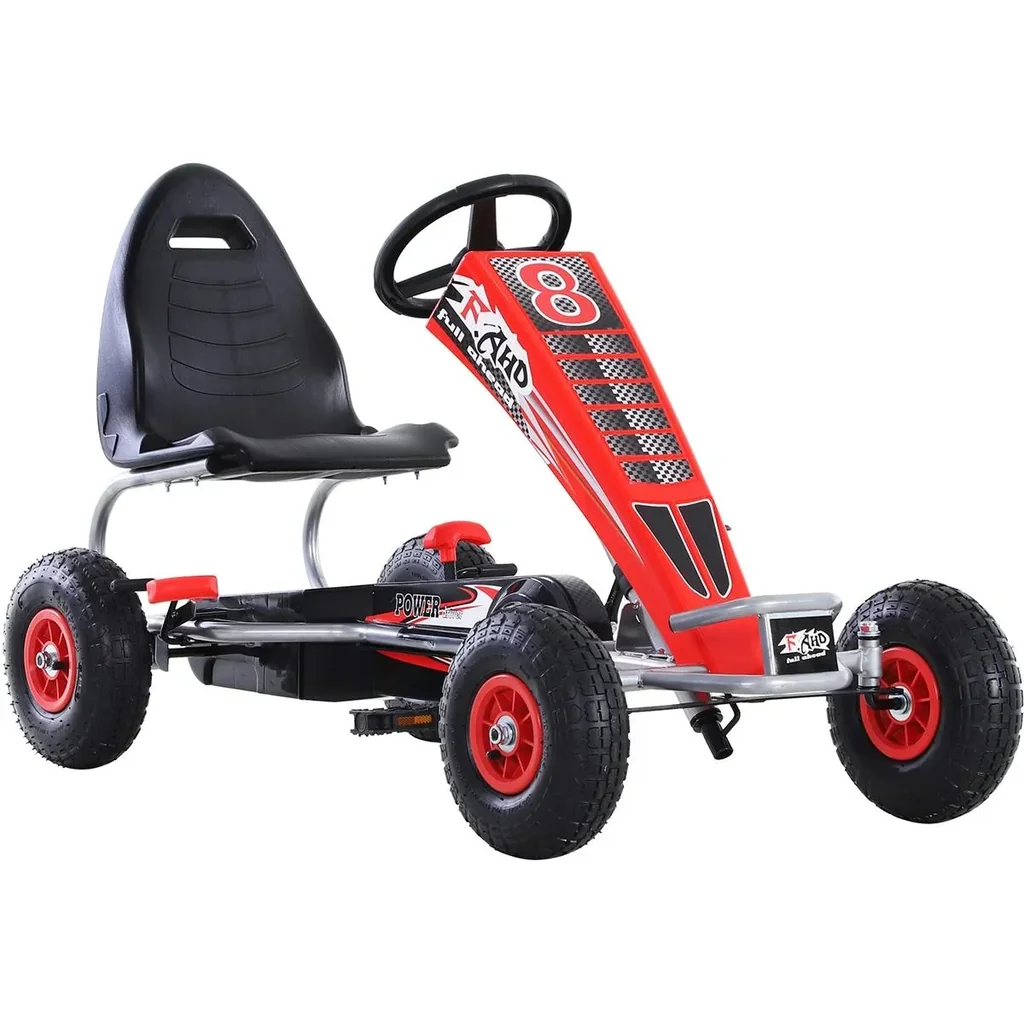 Go-Kart mit Handbremse rot